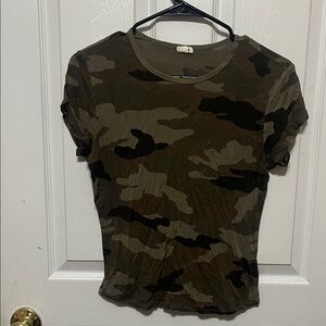 Garage Green Camouflage Short Sleeve Tee